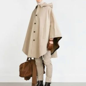 Zara Trench Coat Cape with Hood